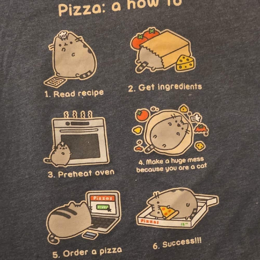 Pusheen Dark Gray Short Sleeve Tee - Picture 2 of 4